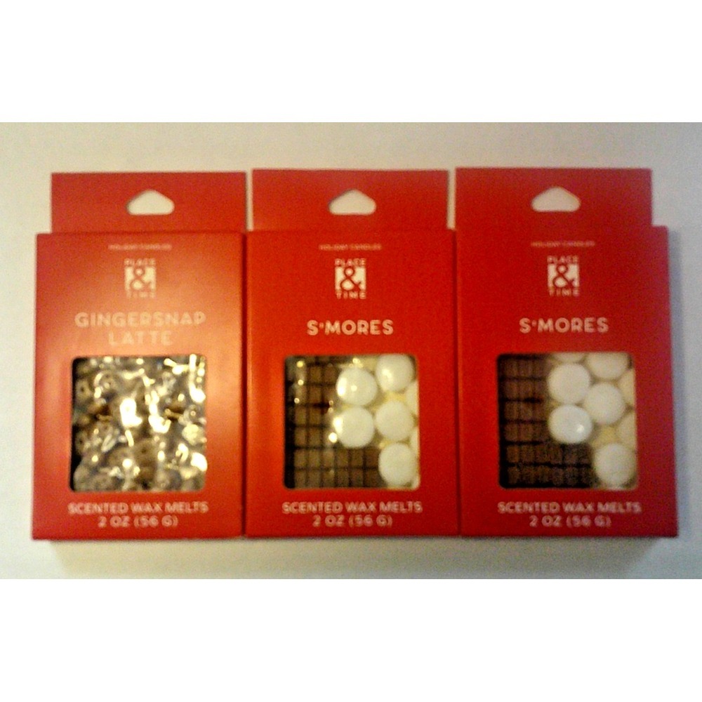 Place &‎ Time S'mores, Gingersnap Latte scented wax melts